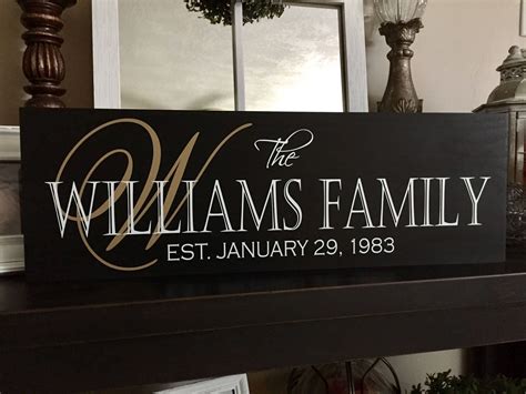 Personalized Home Established Sign 